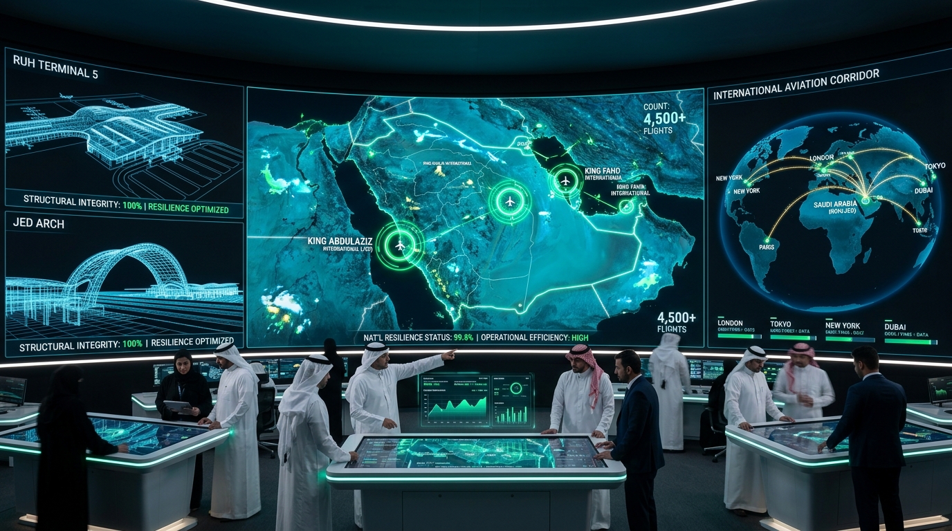 مركز القيادة والتوأم الرقمي والربط العالمي